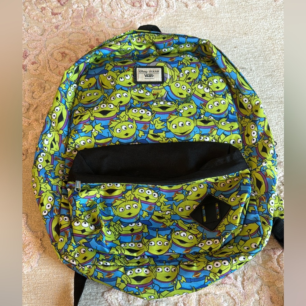 Vans x Disney Pixar toy story aliens hidden buzz vans backpack RARE